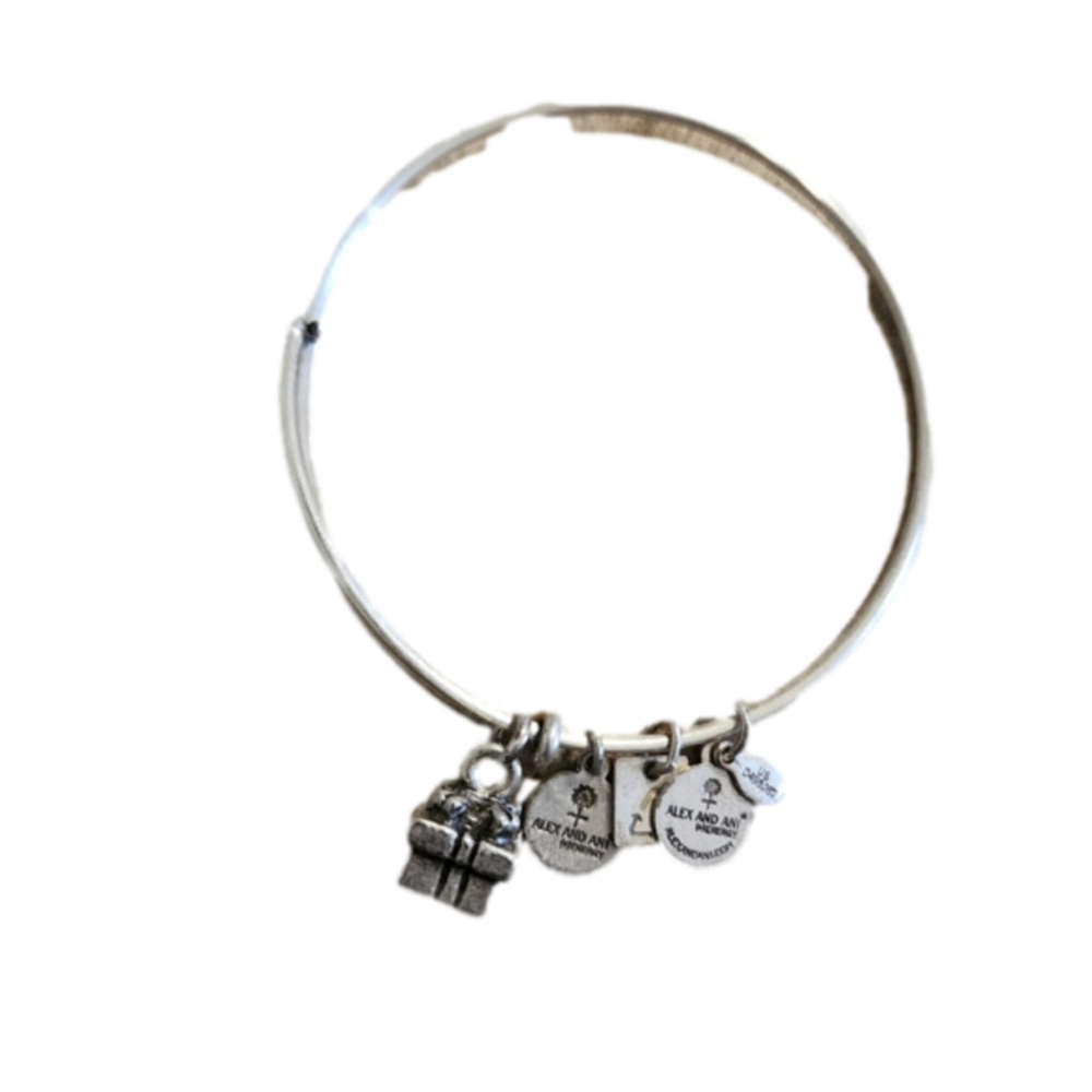 E - Alex and Ani Gift/Present Charm/Bangle Bracelet